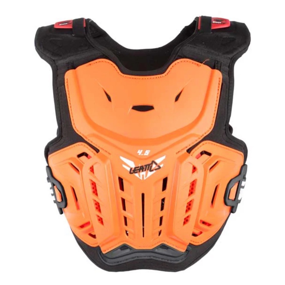 Kids Leatt 4.5 Chest Protective Dirt bike Vest - Orange and Black